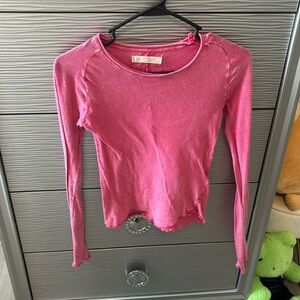 Hot pink Free People long sleeve